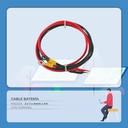 Cable Baterias 2 x 1 x 4mm x 1m C/Terminal