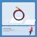 Cable Baterias 2 x 1 x 10mm x 4m C/Terminal