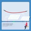 Cable Baterias Puente 1 x 10mm x 60cm C/Terminal
