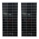 Pack x 2 Panel de 200w 12v Mono Regulador Pwm 30a Cable
