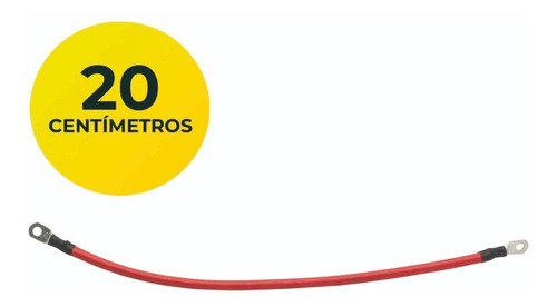 Cable Baterias Puente 1 x 10mm x 20cm C/Terminal